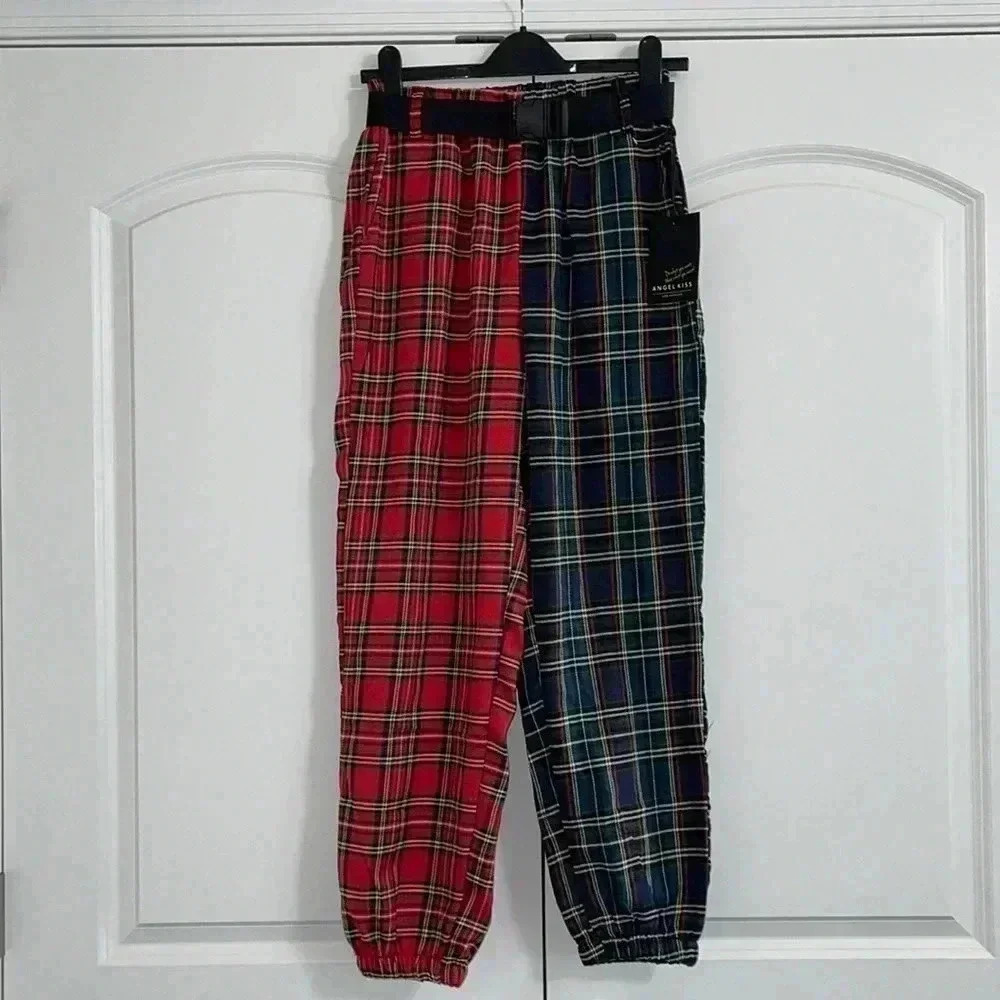 Angel Kiss Plaid Joggers - Picture 4 of 13